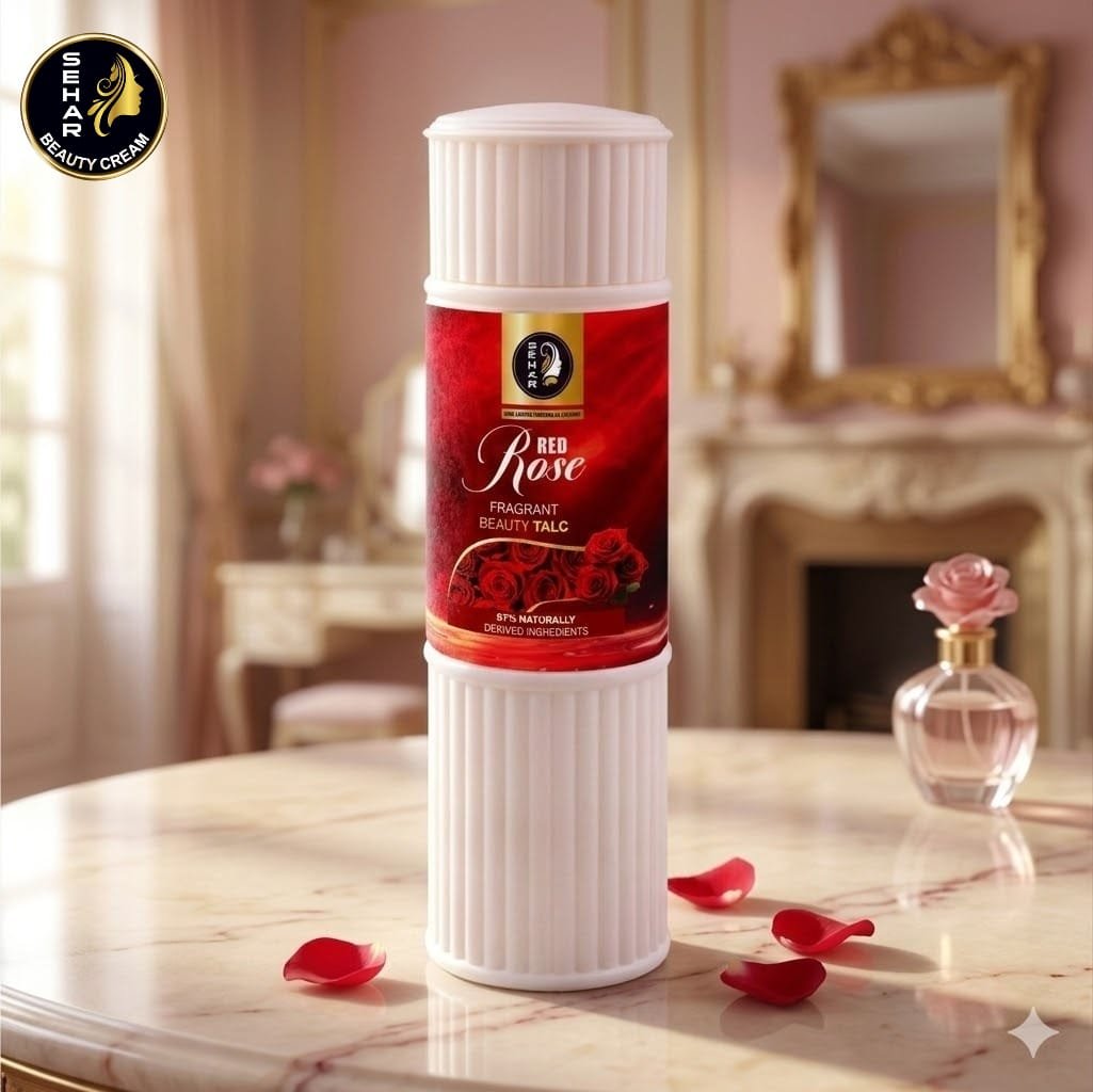 Red Rose Fragrant Beauty Talc